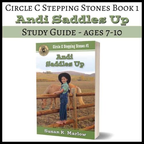 Saddles Up Guide Engaging homeschool curriculum for ages 7-10 focusing on Circle C Stepping Stones series by Andi Saddles Up, with study guides and educational resources for effective homeschooling.