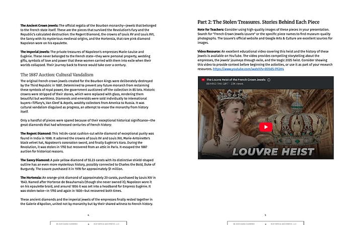 Screen Shot 2025-10-22 at 5.35.30 PM 2025 Louvre Heist: French Crown Jewels Investigation | Grades 1-12 History Unit