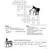 Riding themed homeschool crossword puzzle with horses, horse facts, and educational fun for homeschooling resources and learning activities.