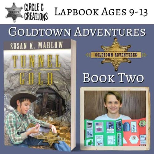 TOG lapbook 1. Homeschool resource for ages 9-13 featuring "Tunnel of Gold" for engaging elementary curriculum and homeschool adventure activities.