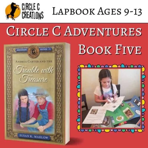 TWT1 lapbook 1. Homeschool resource for ages 9-13 featuring Circle C Adventures Book Five, educational and engaging literature for homeschooling families.