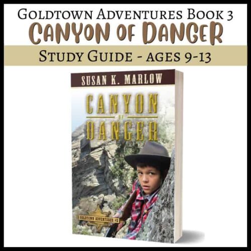 Canyon of Danger study guide for ages 9-13, homeschool educational resource on wild adventures, unique history & outdoor learning, perfect for homeschool curriculum and family study.