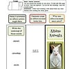 cod2 Albino animal educational worksheet focusing on albino kangaroos, including descriptive writing tasks, vocabulary development, and learning about albino traits for homeschooling and classroom activities.