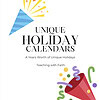 cover Colorful holiday calendar with festive confetti and celebration elements, perfect for homeschool teaching resources and holiday planning.