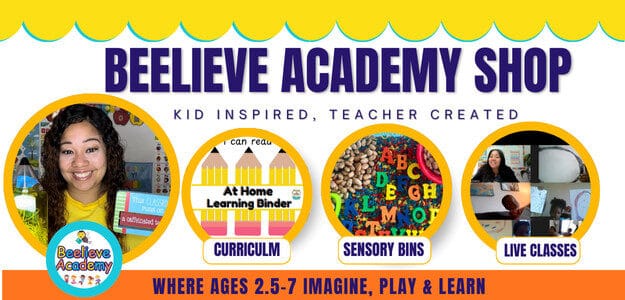 Beelieve Academy Shops banner