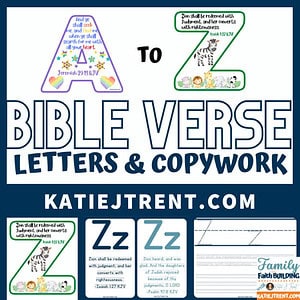 A-Z Bible Verse Letters and Copywork