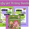 cropped-Crafty-Girl-Writing-Bundle-2.jpg 1. Colorful homeschool craft girl writing bundle with creative and crafty writing activities, teacher's manual, and student workbook for engaging homeschool education.