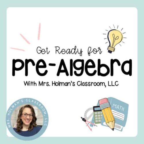 1. Pre-algebra educational resource for homeschoolers, with Mrs. Holman's classroom LLC, featuring math tools, worksheets, and engaging activities for early math skills development.