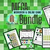 Engaging homeschool workbook and online game bundle with math, reading, and educational activities for homeschooling families. Perfect for math games, literacy, and skill-building.
