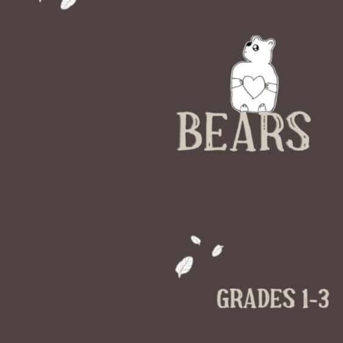 Colorful bear-themed homeschool curriculum cover for grades 1-3, designed for homeschooling resources, early childhood education, and youth learning materials.