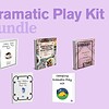 dramatic play bundle Colorful homeschool dramatic play kits bundle for homeschooling, including grocery store, restaurant, coffee shop, camping, and post office themes, perfect for early childhood education.