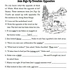 Opposite word worksheet for homeschoolers featuring "Jem Digs Up Trouble" with fun exercises on antonyms, ideal for homeschooling science and literacy lessons, emphasizing vocabulary building for homeschool families.