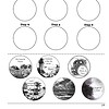 1. Printable homeschool creation activity sheet for six days and six days of creation concepts, perfect for homeschooling science and Bible lessons.