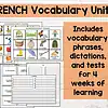 french vocabulary fall 1. French vocabulary unit for homeschooling, includes flashcards, phrases, dictations, tests, and word translation activities for 4 weeks of learning.
