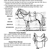 Decorate horse saddle coloring sheet for homeschool, craft activity for kids, horse-themed educational resource, creative learning, homeschool curriculum, printable horse craft, saddle design activity, horse riding lesson, homeschool art project.