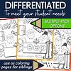 1. Multiple page coloring resources for differentiated homeschool learning tailored for student needs, perfect for siblings.