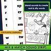 18 Blend sounds to create real & silly words for homeschool literacy fun.
