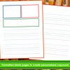 19 1. Printable homeschool planner pages with colorful sections for organizing lessons, schedules, and notes for homeschooling families.