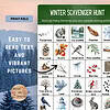 3 Winter Scavenger Hunt, Printable Outdoor Activity for Families and Kids; Instant Download PDF