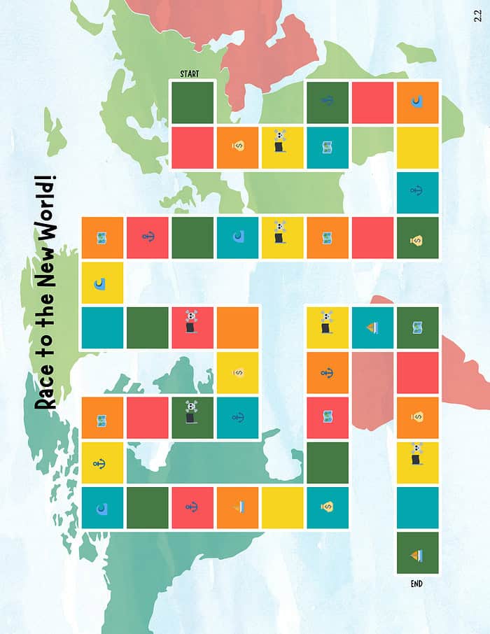 Early American History- European Exploration Game Board Early American History Curriculum | Full-Year Course (1400–1877) | Grades 3–5