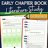 Literature study guide for homeschool early chapter book, beginner educational resources, literacy activities for homeschoolers, homeschool literacy teaching materials.