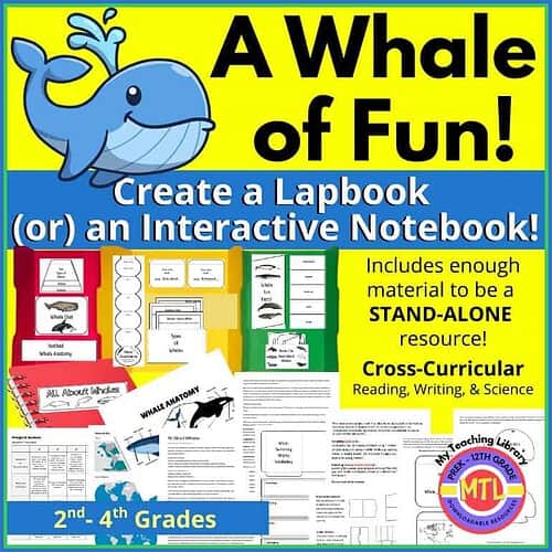 A-Whale-of-fun-Lapbook-Notebook.jpg Whale-themed homeschool lapbook and interactive notebook resources for grades 2-4, featuring cross-curricular activities in reading, writing, science, and project-based learning.