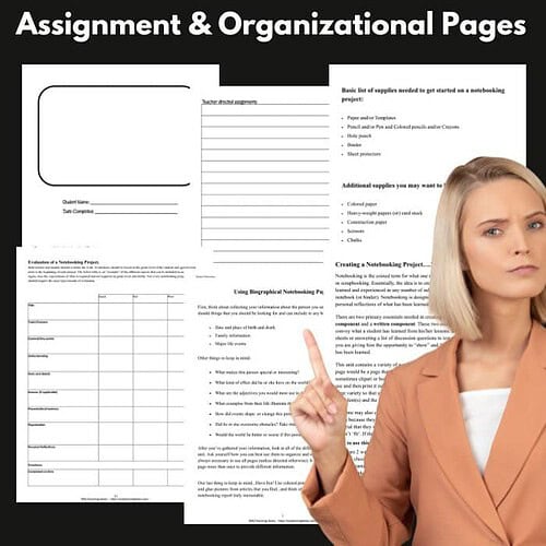 "Homeschool resource co, organizational pages for homeschool assignments, planners, notebooks, educational supplies, and project management tools for effective homeschooling.".