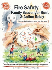 Fire Safety Scavenger Hunt & Relay Game | Family Activities
