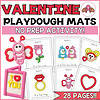 Flag Logo Colorful Valentine's Day themed playdough mats for homeschool, featuring no prep activity sheets to build love-themed shapes and objects, perfect for preschool and kindergarten classroom activities.