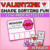 Flag Logo Valentine Shape Sorting Mats – Preschool & Kindergarten