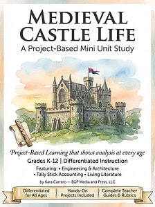 Medieval Castle Life: Project-Based Mini Unit Study differentiated for K-12