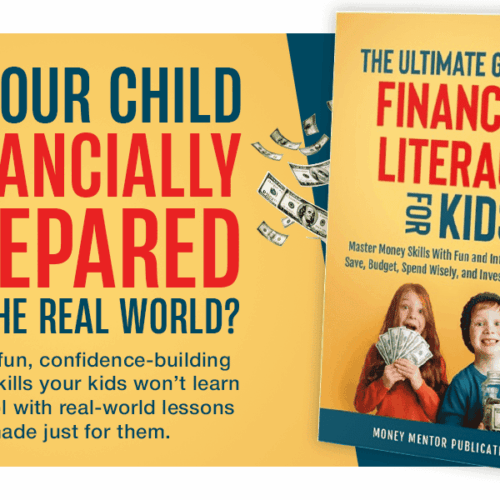 Financial literacy for kids, homeschooling financial education, kids money skills, teach children about saving and budgeting, homeschool resource for financial literacy, money management for kids, homeschool financial skills guide, interactive money lessons for children.