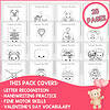Polka Dots Colorful letter recognition and handwriting practice worksheets featuring cute animal and holiday-themed connect-the-dots images for preschool and kindergarten students.