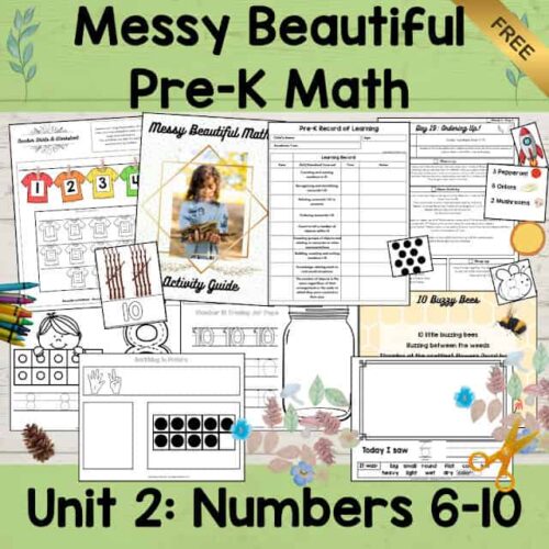 1. Pre-K math resources for numbers 6-10, engaging activities, worksheets, and guides for homeschooling preschoolers to develop early numeracy skills.
