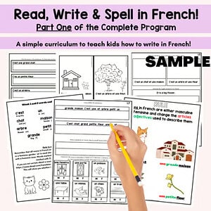 Sample French Curriculum: Read Write and Spell in French