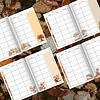 WeeklyLessonPlanWoodlandMockups2 Vibrant fall-themed homeschooling weekly planner with colorful autumn leaves and adorable woodland animal illustrations for organized homeschooling schedules.