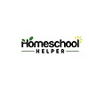 A logo of Homeschool Resource Co. featuring the words "Homeschool Helper" with leaf and sun accents, emphasizing homeschooling support and educational resources.