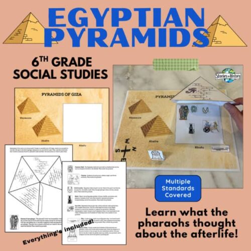 Egyptian pyramids primary resources for 6th grade social studies, engaging activities, and historical facts for homeschooling or classroom use.