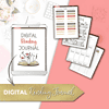 Digital homeschooling reading journal for kids, printable and interactive, ideal for homeschool resources, reading logs, book trackers, and essential educational tools for home education.