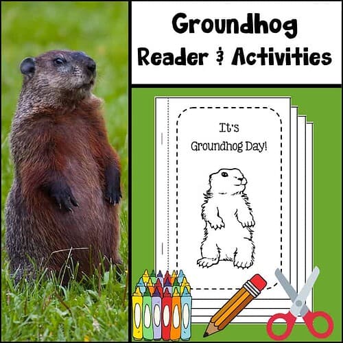 wy-135-a.jpg Groundhog educational resources, printable reader and activities for homeschooling, Groundhog Day, early learning, coloring pages, and crafts, ideal for teacher and parent homeschool curriculum.