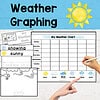 Weather Graphing Unit for PreK–1st Grade | Printable Math Graphing Activities & Weather Journal