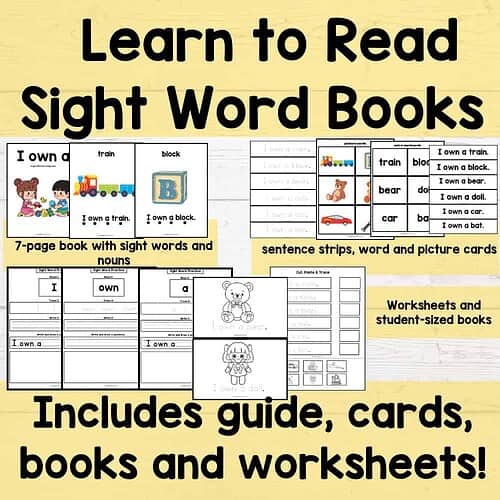2 Sight Word Stories Books and Worksheets for Early Reading