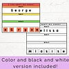 3 Editable Name Practice Worksheet | Canva Template | Trace, Build & Write Your Name | PreK & Kindergarten