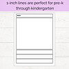 3 Primary Lined Writing and Drawing Pages