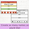 4 Editable Name Practice Worksheet | Canva Template | Trace, Build & Write Your Name | PreK & Kindergarten