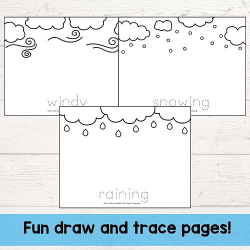 Weather Graphing Unit for PreK–1st Grade | Printable Math Graphing Activities & Weather Journal