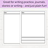 4 Primary Lined Writing and Drawing Pages