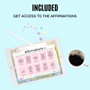 Digital tablet displaying homeschool affirmations for positive mindset and motivation in homeschooling.