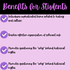 Benefits for Students - Homeschool Resource Co. Educational infographic highlighting benefits for students, including understanding history, culture, organization, and critical thinking skills.