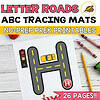 Flag Logo Letter Roads Alphabet Tracing Mats (A–Z) | Homeschool Preschool